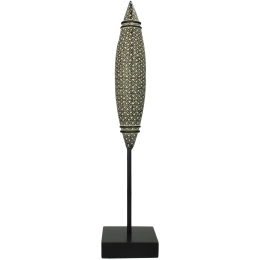 ΔΙΑΚΟΣΜΗΤΙΚΟ ARTELIBRE TRIBAL ΜΑΥΡΟ POLYRESIN 10X10X45CM