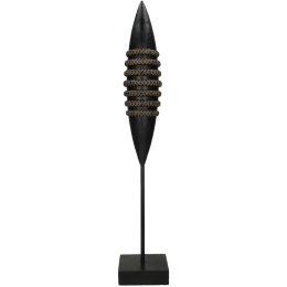 ΔΙΑΚΟΣΜΗΤΙΚΟ ARTELIBRE TRIBAL ΜΑΥΡΟ POLYRESIN 10X10X55CM