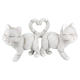 ΦΙΓΟΥΡΑ ΓΑΤΑ 'KITTEN' ΠΟΛΥΡΕΖΙΝΗ ΓΚΡΙ 7.5X20X11CM 2ΤΜΧ