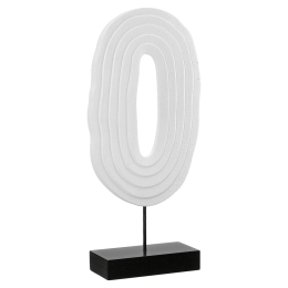 ΑΝΑΓΛΥΦΟ ΣΤΑΝΤ 'PEZZO' MDF ΜΑΥΡΟ/ΛΕΥΚΟ 7.5X17.5X39.5CM