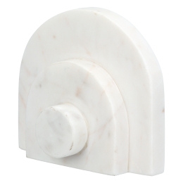 ΒΙΒΛΙΟΘΗΚΕΣ ΜΑΡΜΑΡΟ ΜΠΕΖ ΛΕΥΚΟ 12X5X11CM 12X5X11CM