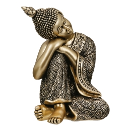  FIGURE BUDDHA SYNTHETIC RESIN ΧΡΥΣΟΧΡΩΜΟ 10X10X17CM 10X10X17CM