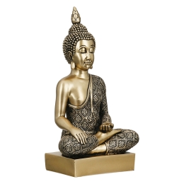  FIGURE BUDDHA SYNTHETIC RESIN ΧΡΥΣΟΧΡΩΜΟ 12X8X22CM 12X8X22CM