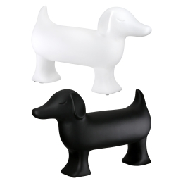  FIGURE DOG CERAMIC BLACK WHITE 2 ASSORTED 35X11X23CM 35X11X23CM