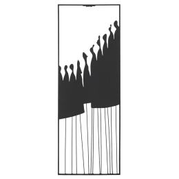  ΑΝΑΓΛΥΦΟ ΤΟΙΧΟΥ ΜΕΤΑΛΛΙΚΟ ΜΑΥΡΟ 26X2X70CM 26X2X70CM