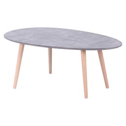 ΤΡΑΠΕΖΙ ΣΑΛΟΝΙΟΥ HAMILTON PAKOWORLD ΧΡΩΜΑ ΓΚΡΙ CEMENT-ΦΥΣΙΚΟ 98X60X38ΕΚ