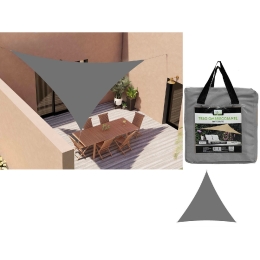 ΠΑΝΙ ΣΚΙΑΣΗΣ ΚΗΠΟΥ ΤΡΙΓΩΝΙΚΟ ΓΚΡΙ 200GSM POLYESTER 3X3X3M