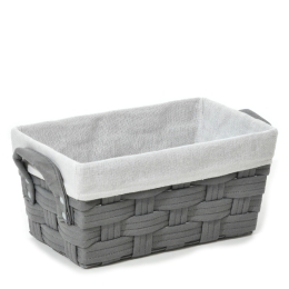 ΚΑΛΑΘΙ ΑΠΟΘΗΚΕΥΣΗΣ ΓΚΡΙ POLYESTER 33X21X16CM