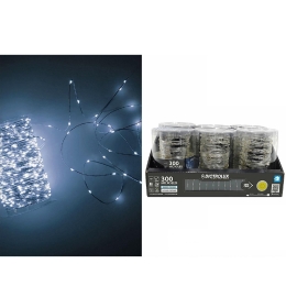 300 MICROLED ΕΣΩΤ. & ΕΞΩΤ. ΧΩΡΟΥ ΜΕ 8 ΠΡΟΓΡΑΜΜΑΤΑ ΚΑΙ ΜΕΤΑΣΧΗΜΑΤΙΣΤΗ ΨΥΧΡΟ ΛΕΥΚΟ ΦΩΣ ΔΙΑΦΑΝΟ ΚΑΛΩΔΙΟ ΜΗ ΕΠΕΚΤΕΙΝΟΜΕΝΟ IP