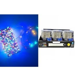 1500 MICROLED ΕΣΩΤ. & ΕΞΩΤ. ΧΩΡΟΥ ΜΕ 8 ΠΡΟΓΡΑΜΜΑΤΑ ΚΑΙ ΜΕΤΑΣΧΗΜΑΤΙΣΤΗ ΠΟΛΥΧΡΩΜΟ ΦΩΣ ΔΙΑΦΑΝΟ ΚΑΛΩΔΙΟ ΜΗ ΕΠΕΚΤΕΙΝΟΜΕΝΟ IP4