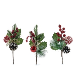 ΚΛΑΔΙ BERRIES ΚΟΥΚΟΥΝΑΡΙΑ 26CM ΣΕ 3 ΣΧΕΔΙΑ