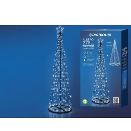 276 LED ΔΕΝΤΡΑΚΙ ΕΣΩΤ. & ΕΞΩΤ. ΧΩΡΟΥ ΜΕ 8 ΠΡΟΓΡΑΜΜΑΤΑ ΚΑΙ ΜΕΤΑΣΧΗΜΑΤΙΣΤΗ ΨΥΧΡΟ ΛΕΥΚΟ ΦΩΣ Φ60X200CM