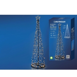 276 LED ΔΕΝΤΡΑΚΙ ΕΣΩΤ. & ΕΞΩΤ. ΧΩΡΟΥ ΜΕ 8 ΠΡΟΓΡΑΜΜΑΤΑ ΚΑΙ ΜΕΤΑΣΧΗΜΑΤΙΣΤΗ ΨΥΧΡΟ ΛΕΥΚΟ ΦΩΣ Φ60X200CM