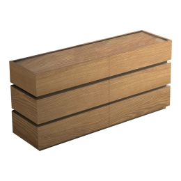 ΣΥΡΤΑΡΙΕΡΑ SONLEN PAKOWORLD MDF ΣΕ OAK ΑΠΟΧΡΩΣΗ 120X40X72ΕΚ