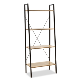 ΒΙΒΛΙΟΘΗΚΗ- ΡΑΦΙΕΡΑ RAMON PAKOWORLD ΦΥΣΙΚΟ-ΜΑΥΡΟ 60X23X145,5ΕΚ