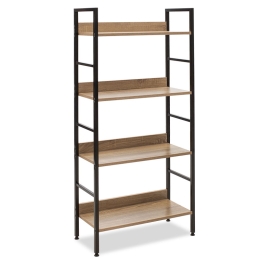ΒΙΒΛΙΟΘΗΚΗ- ΡΑΦΙΕΡΑ RAMON PAKOWORLD ΦΥΣΙΚΟ-ΜΑΥΡΟ 60X28X125,5ΕΚ