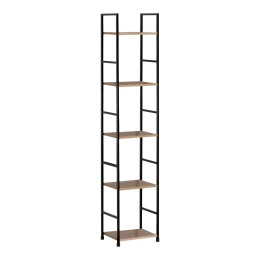 ΒΙΒΛΙΟΘΗΚΗ AZUEL PAKOWORLD ΦΥΣΙΚΟ-ΜΑΥΡΟ ΜΕΤΑΛΛΟ 29X23.5X144ΕΚ