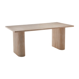 ΤΡΑΠΕΖΙ LOOZIR PAKOWORLD MDF ΣΕ ΛΕΥΚΗ ΟΨΗ ΤΡΑΒΕΡΤΙΝΑΣ 180X90X75ΕΚ