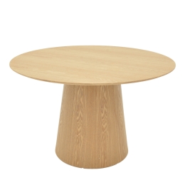 ΤΡΑΠΕΖΙ KAYANO PAKOWORLD MDF ΣΕ ΦΥΣΙΚΗ ΑΠΟΧΡΩΣΗ Φ120X72ΕΚ