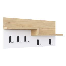 ΚΡΕΜΑΣΤΡΑ ΤΟΙΧΟΥ HARM PAKOWORLD OAK-ΛΕΥΚΟ ΜΕΛΑΜΙΝΗΣ 65X15X31ΕΚ