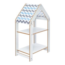 ΡΑΦΙΕΡΑ MONTESSORI ZOILEN PAKOWORLD ΛΕΥΚΟ-ΜΠΛΕ MDF 50X30X80ΕΚ