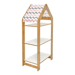 ΡΑΦΙΕΡΑ MONTESSORI ZOILEN I PAKOWORLD ΛΕΥΚΟ-ΦΥΣΙΚΟ-ΡΟΖ MDF 50X30X100ΕΚ