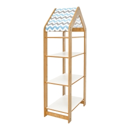 ΡΑΦΙΕΡΑ MONTESSORI ZOILEN II PAKOWORLD ΦΥΣΙΚΟ-ΛΕΥΚΟ-ΜΠΛΕ MDF 50X30X120ΕΚ
