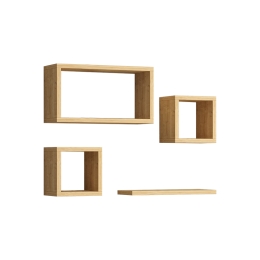 ΡΑΦΙΕΡΑ BABINE PAKOWORLD ΜΕΛΑΜΙΝΗ ΣΕ OAK ΑΠΟΧΡΩΣΗ 84X15X44ΕΚ
