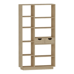 ΒΙΒΛΙΟΘΗΚΗ ΜΕ ΣΥΡΤΑΡΙΑ DAKIN PAKOWORLD ΣΕ OAK ΑΠΟΧΡΩΣΗ 80X25X190ΕΚ