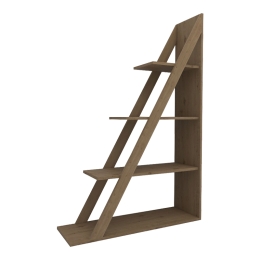 ΒΙΒΛΙΟΘΗΚΗ QUINA PAKOWORLD ΣΕ OAK ΑΠΟΧΡΩΣΗ 100X30X150ΕΚ