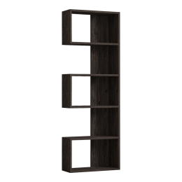 ΒΙΒΛΙΟΘΗΚΗ CASCADE PAKOWORLD ΣΕ ΣΚΟΥΡΟ ΚΑΡΥΔΙ ΑΠΟΧΡΩΣΗ 51.8X22X150ΕΚ