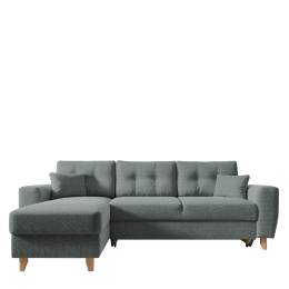 ΚΑΝΑΠΕΣ ΓΩΝΙΑΚΟΣ ARTELIBRE ΑΝΑΣΤΡΕΨΙΜΗ ΓΩΝΙΑ JESSIE 235X160X85CM ΑΝΟΙΧΤΟ ΓΚΡΙ