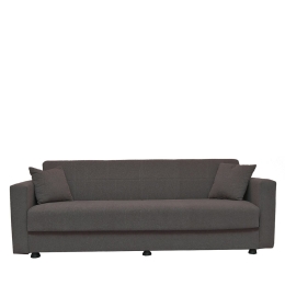 ΚΑΝΑΠΕΣ ΚΡΕΒΑΤΙ ARTELIBRE AMETHYST ΤΡΙΘΕΣΙΟΣ ΣΚΟΥΡΟ ΓΚΡΙ 214X78X78CM