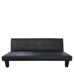 ΚΑΝΑΠΕΣ ΚΡΕΒΑΤΙ ΤΡΙΘΕΣΙΟΣ ARTELIBRE NAHELE ΜΑΥΡΟ PU 179X82.5X78CM
