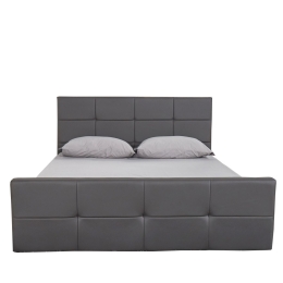 ΚΡΕΒΑΤΙ ARTELIBRE ANEMONE ΓΚΡΙ PU 217X160X93CM (ΣΤΡΩΜΑ 150X200CM)
