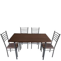 ΤΡΑΠΕΖΙ ΣΕΤ (4+1) ARTELIBRE ALPINE ASTER WENGE 120X68X75CM