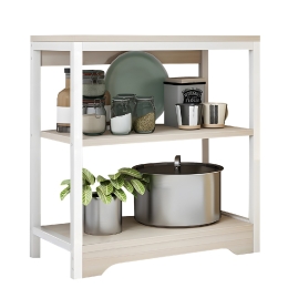 ΡΑΦΙΕΡΑ ΚΟΥΖΙΝΑΣ ARTELIBRE OTTER MAPLE/ΛΕΥΚΟ MDF/ΜΕΤΑΛΛΟ 60X30X66CM