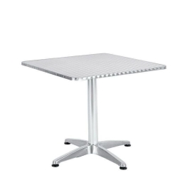 ΤΡΑΠΕΖΙ ARTELIBRE ΑΛΟΥΜΙΝΙΟΥ CALLISTO ΑΣΗΜΙ 70X70X70CM