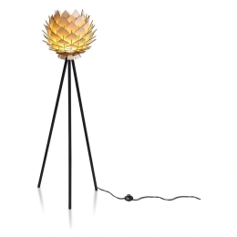 ΦΩΤΙΣΤΙΚΟ ΔΑΠΕΔΟΥ ARTELIBRE LOTUS ΜΠΕΖ MDF/ΜΕΤΑΛΛΟ 39X39X140CM