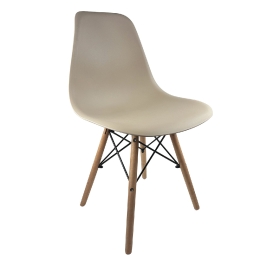 ΚΑΡΕΚΛΑ ΤΡΑΠΕΖΑΡΙΑΣ ARTELIBRE COLT CAPPUCCINO/ΦΥΣΙΚΟ PP/ΞΥΛΟ 53.5X46X81CM