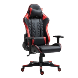 ΚΑΡΕΚΛΑ ΓΡΑΦΕΙΟΥ ARTELIBRE GAMING ENNIS ΚΟΚΚΙΝΟ/ΜΑΥΡΟ PVC 70X55X122-131CM