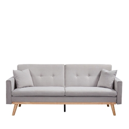 ΚΑΝΑΠΕΣ ΚΡΕΒΑΤΙ ARTELIBRE BELVIA ΑΝΟΙΧΤΟ ΓΚΡΙ 202X89X83CM