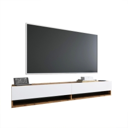 ΕΠΙΠΛΟ ΤΗΛΕΟΡΑΣΗΣ ΕΠΙΤΟΙΧΙΟ HANDRA PAKOWORLD ΛΕΥΚΟ-OAK 180X31,5X29,5ΕΚ