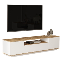 ΕΠΙΠΛΟ ΤΗΛΕΟΡΑΣΗΣ SOREN PAKOWORLD SONOMA-ΛΕΥΚΟ 180X.44.5X44.6ΕΚ