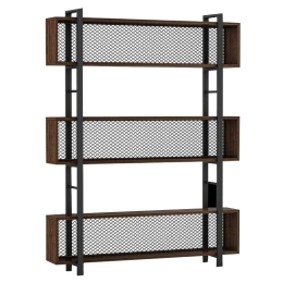 ΒΙΒΛΙΟΘΗΚΗ FIFER PAKOWORLD ΚΑΡΥΔΙ-ΜΑΥΡΟ 120X27X185ΕΚ