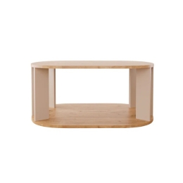ΤΡΑΠΕΖΙ SOLKA PAKOWORLD ΣΕ OAK ΑΠΟΧΡΩΣΗ ΜΕ ΑΝΟΙΧΤΟ ΓΚΡΙ 90X56X40ΕΚ