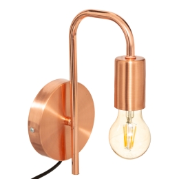 ΦΩΤΙΣΤΙΚΟ ΤΟΙΧΟΥ-ΑΠΛΙΚΑ ZHOLA PAKOWORLD E27 40W ΜΠΡΟΝΖΕ 17X12X25ΕΚ
