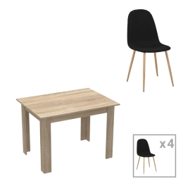 ΤΡΑΠΕΖΑΡΙΑ MANKA-BELLA PAKOWORLD ΣΕΤ 5ΤΕΜ ΣΕ SONOMA ΑΠΟΧΡΩΣΗ 110X80X70ΕΚ