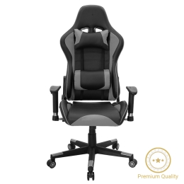 ΚΑΡΕΚΛΑ ΓΡΑΦΕΙΟΥ GAMING MIEL PAKOWORLD PU ΜΑΥΡΟ-ΓΚΡΙ