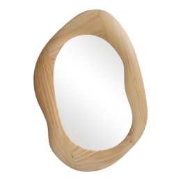 ΚΑΘΡΕΠΤΗΣ ΟΒΑΛ ENOLA PAKOWORLD MDF ΣΕ ΦΥΣΙΚΗ ΑΠΟΧΡΩΣΗ 54X2.5X80ΕΚ